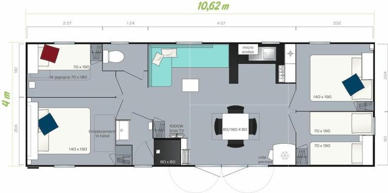 Camping Oaki Mesnard-la-Barotière Habitación foto